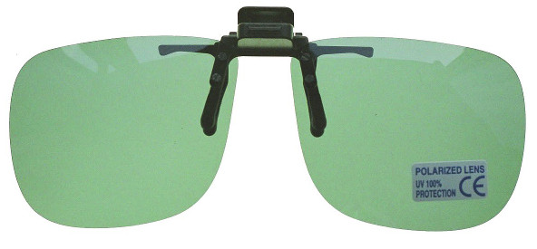 F 5  grau-grün - FLIP POL  hochklappbar, 46 x 57, zum Schneiden, made in USA nach DIN, ANSI, FDA UV 400  